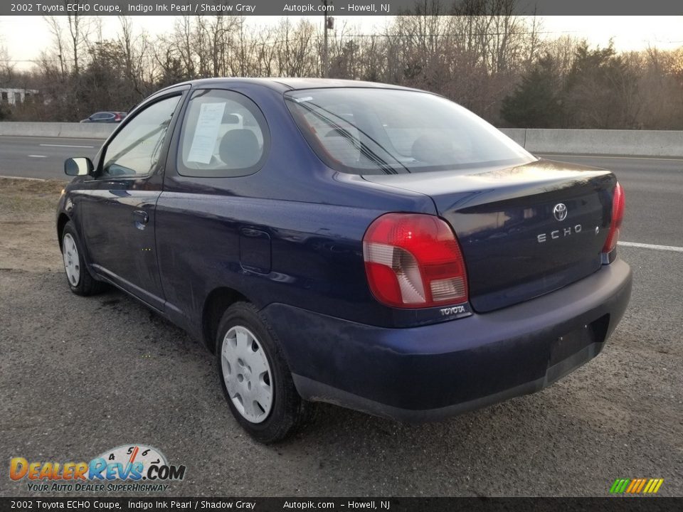 2002 Toyota ECHO Coupe Indigo Ink Pearl / Shadow Gray Photo #4