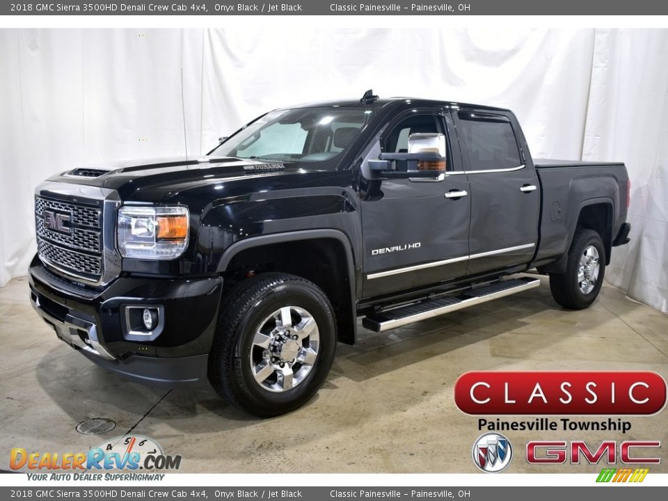 2018 GMC Sierra 3500HD Denali Crew Cab 4x4 Onyx Black / Jet Black Photo #1