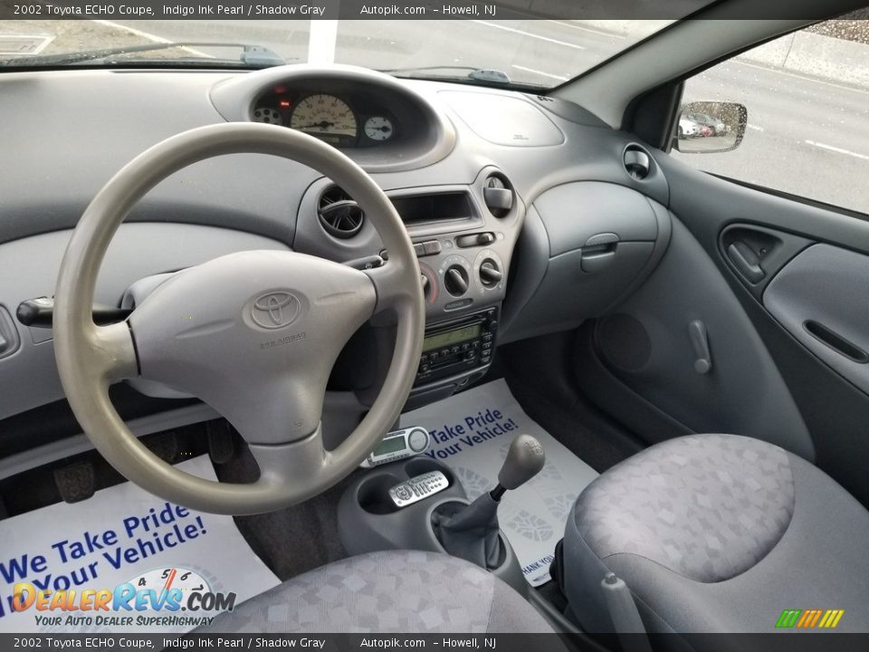 Shadow Gray Interior - 2002 Toyota ECHO Coupe Photo #10