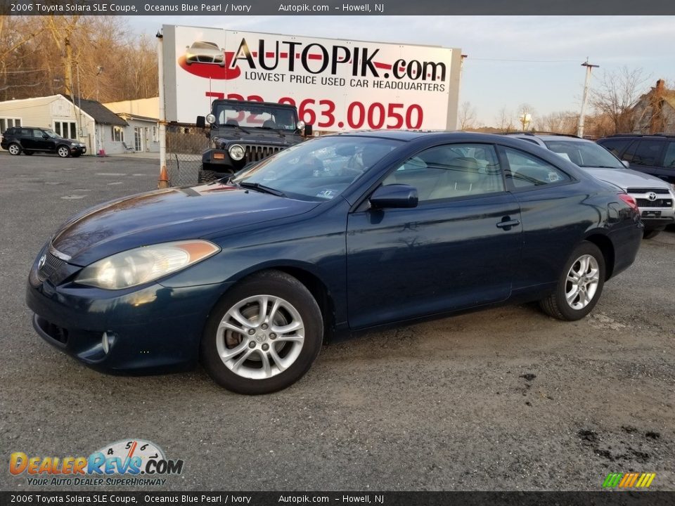 2006 Toyota Solara SLE Coupe Oceanus Blue Pearl / Ivory Photo #1