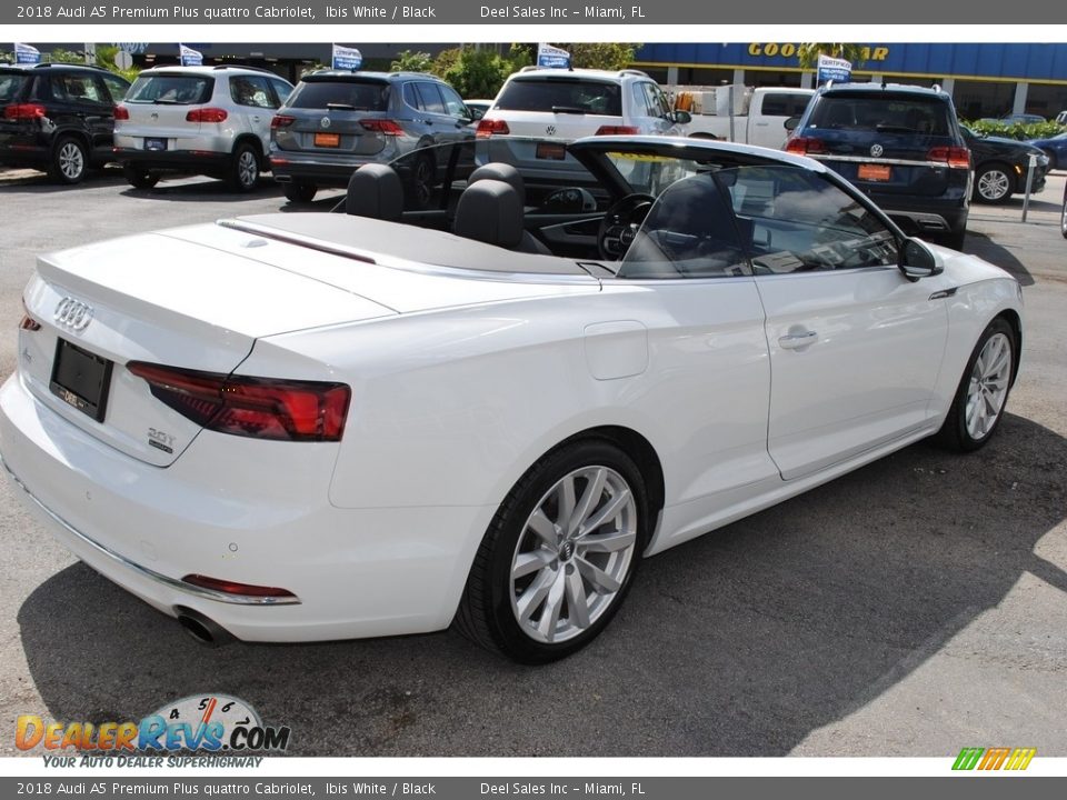 2018 Audi A5 Premium Plus quattro Cabriolet Ibis White / Black Photo #9