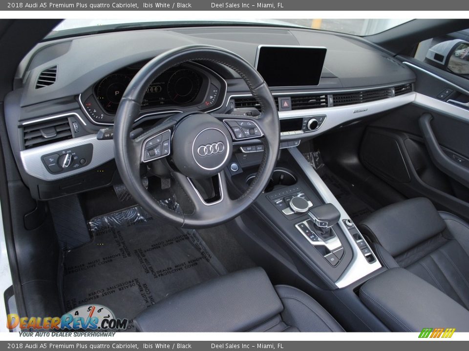 Black Interior - 2018 Audi A5 Premium Plus quattro Cabriolet Photo #14