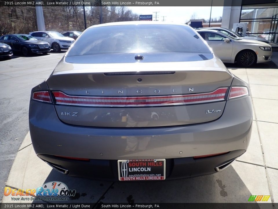 2015 Lincoln MKZ AWD Luxe Metallic / Light Dune Photo #4