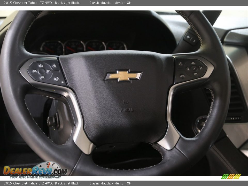 2015 Chevrolet Tahoe LTZ 4WD Black / Jet Black Photo #8
