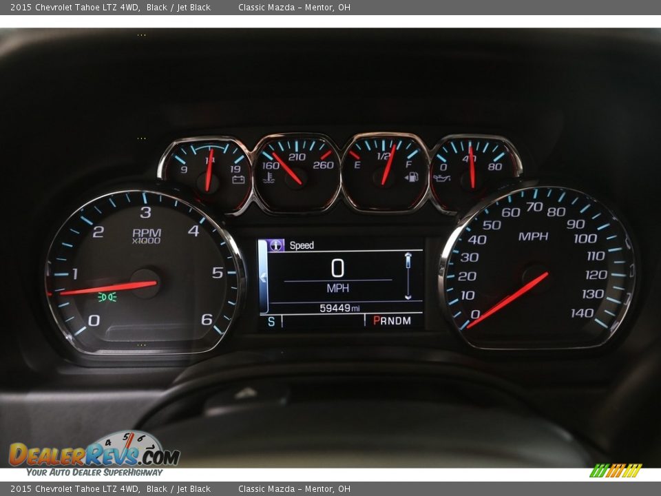2015 Chevrolet Tahoe LTZ 4WD Black / Jet Black Photo #9