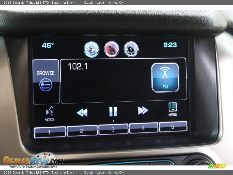 2015 Chevrolet Tahoe LTZ 4WD Black / Jet Black Photo #11