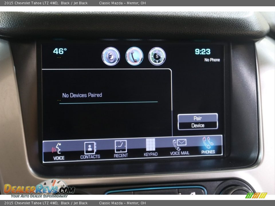 2015 Chevrolet Tahoe LTZ 4WD Black / Jet Black Photo #12