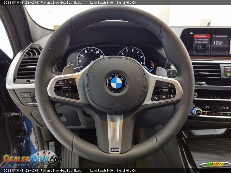2021 BMW X3 sDrive30i Phytonic Blue Metallic / Black Photo #14