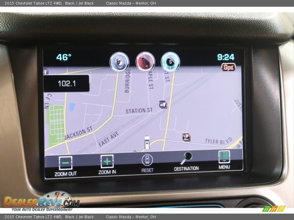 2015 Chevrolet Tahoe LTZ 4WD Black / Jet Black Photo #13