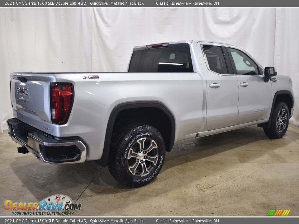 2021 GMC Sierra 1500 SLE Double Cab 4WD Quicksilver Metallic / Jet Black Photo #2