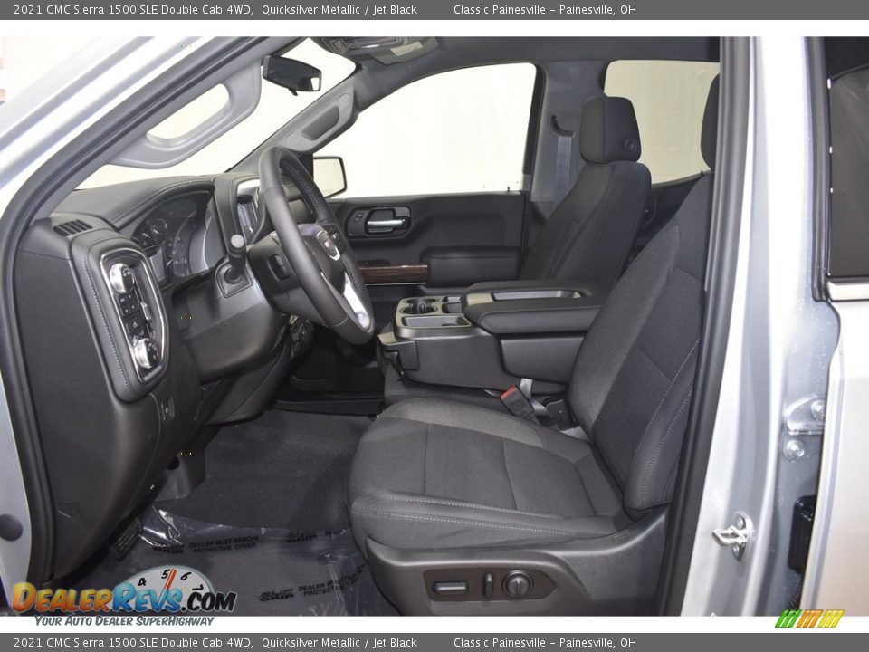 2021 GMC Sierra 1500 SLE Double Cab 4WD Quicksilver Metallic / Jet Black Photo #6