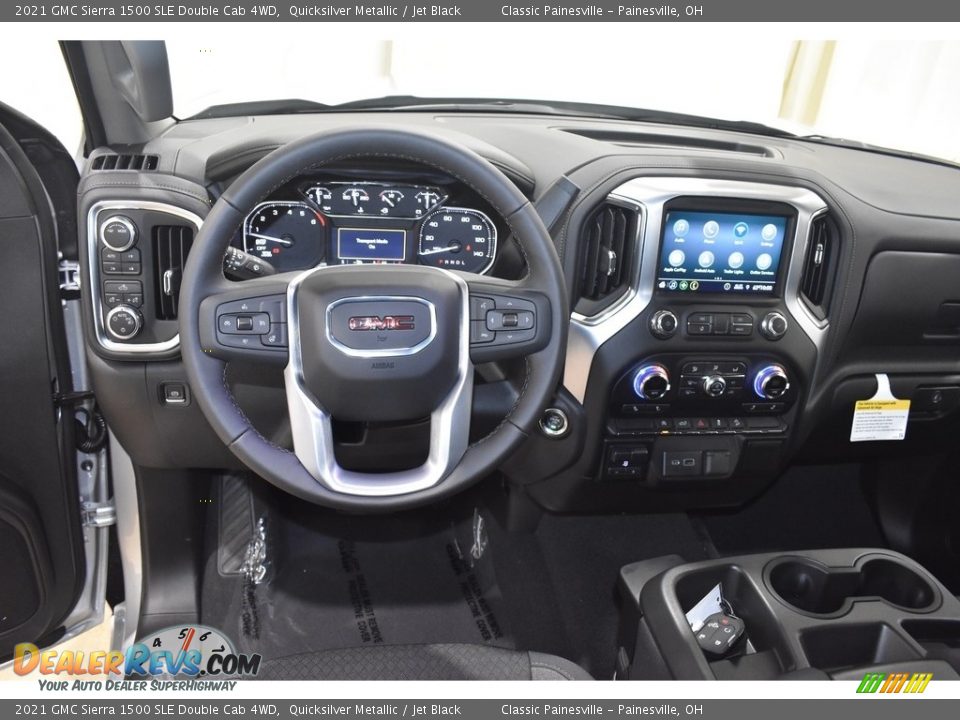 2021 GMC Sierra 1500 SLE Double Cab 4WD Quicksilver Metallic / Jet Black Photo #11