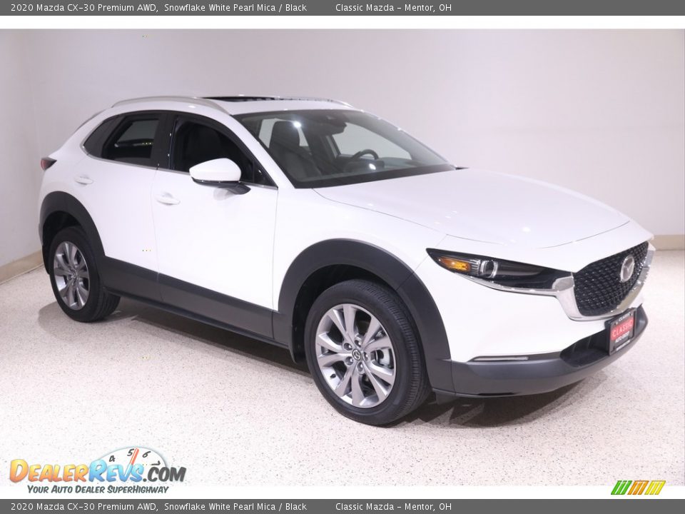 2020 Mazda CX-30 Premium AWD Snowflake White Pearl Mica / Black Photo #1