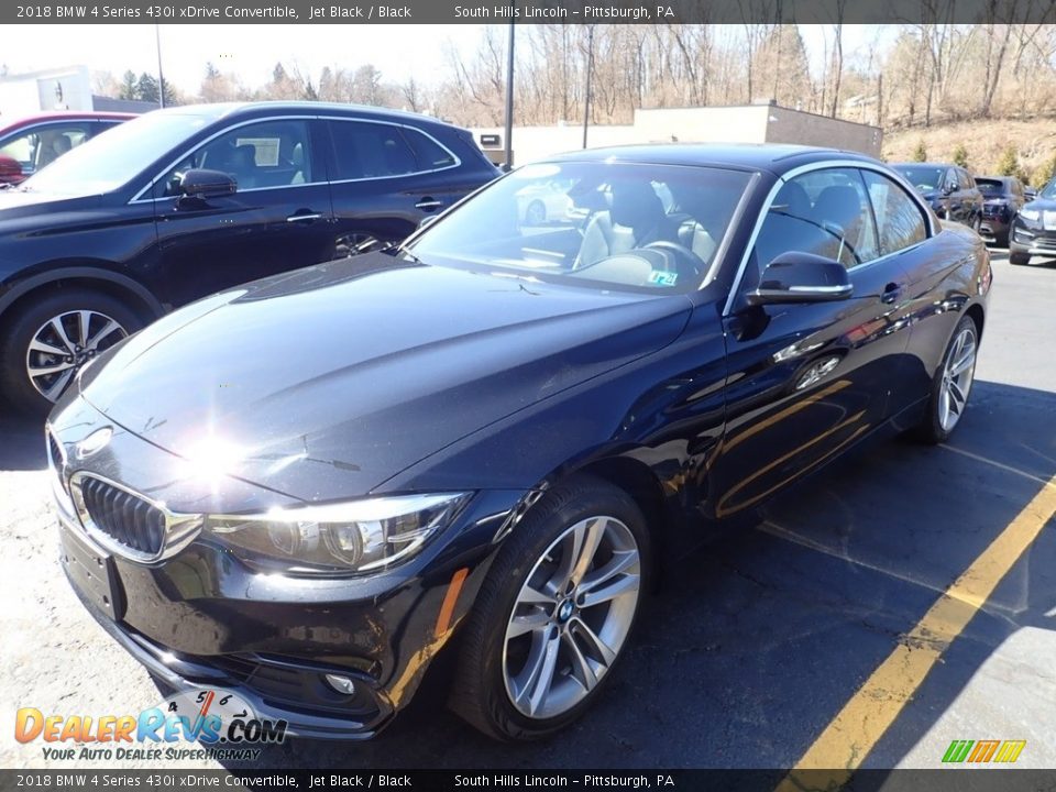 2018 BMW 4 Series 430i xDrive Convertible Jet Black / Black Photo #1