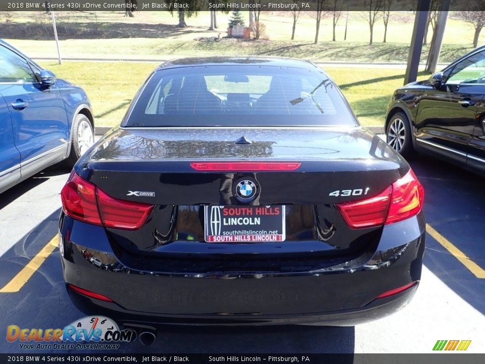 2018 BMW 4 Series 430i xDrive Convertible Jet Black / Black Photo #3