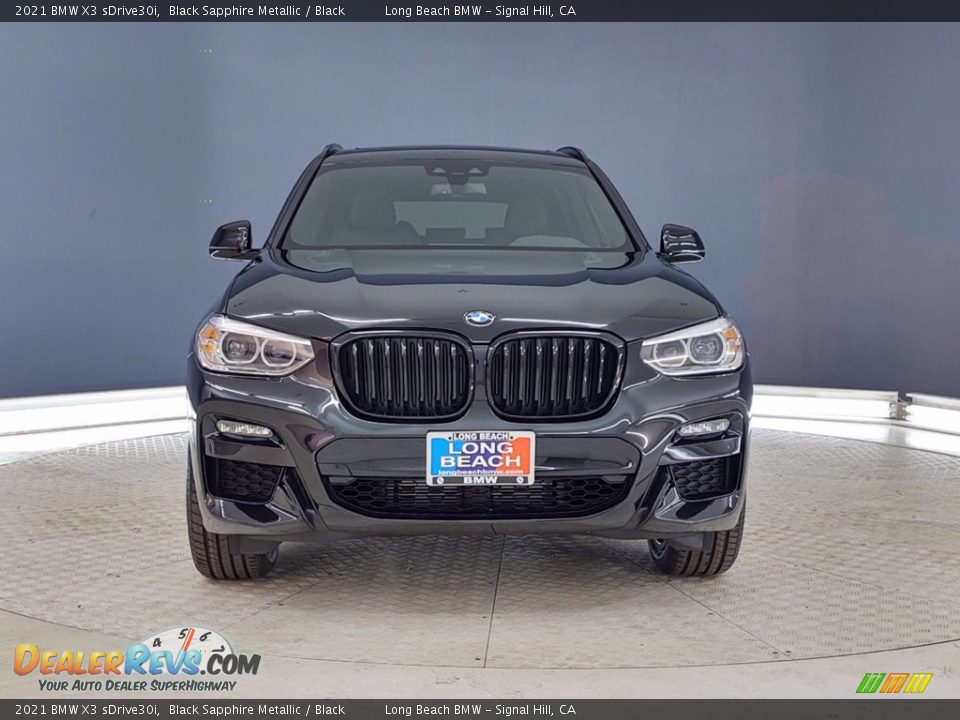 2021 BMW X3 sDrive30i Black Sapphire Metallic / Black Photo #2