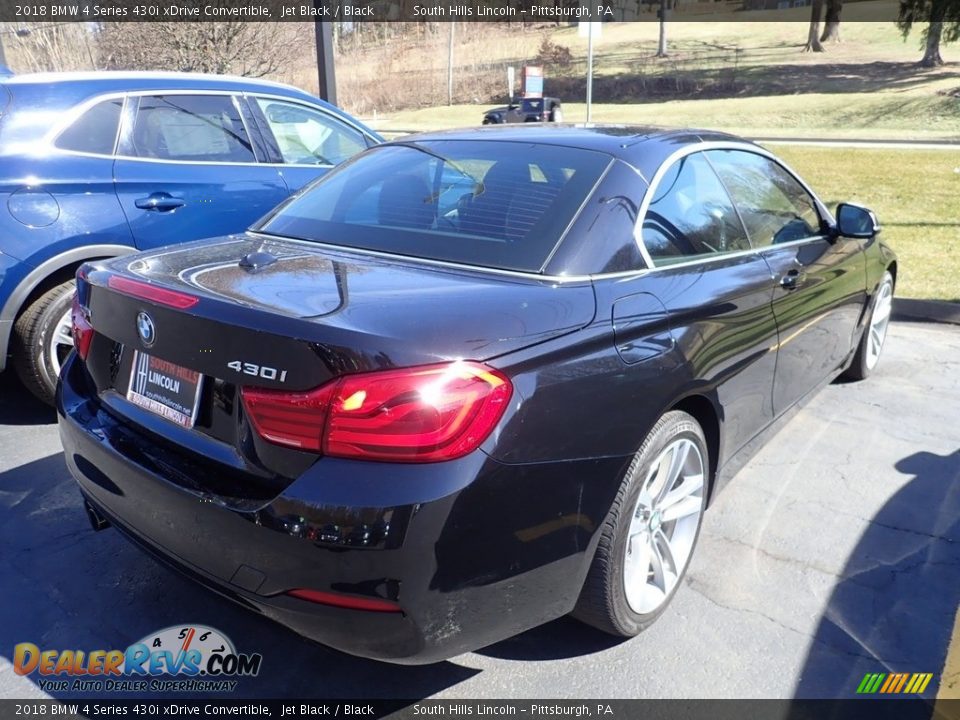 2018 BMW 4 Series 430i xDrive Convertible Jet Black / Black Photo #4