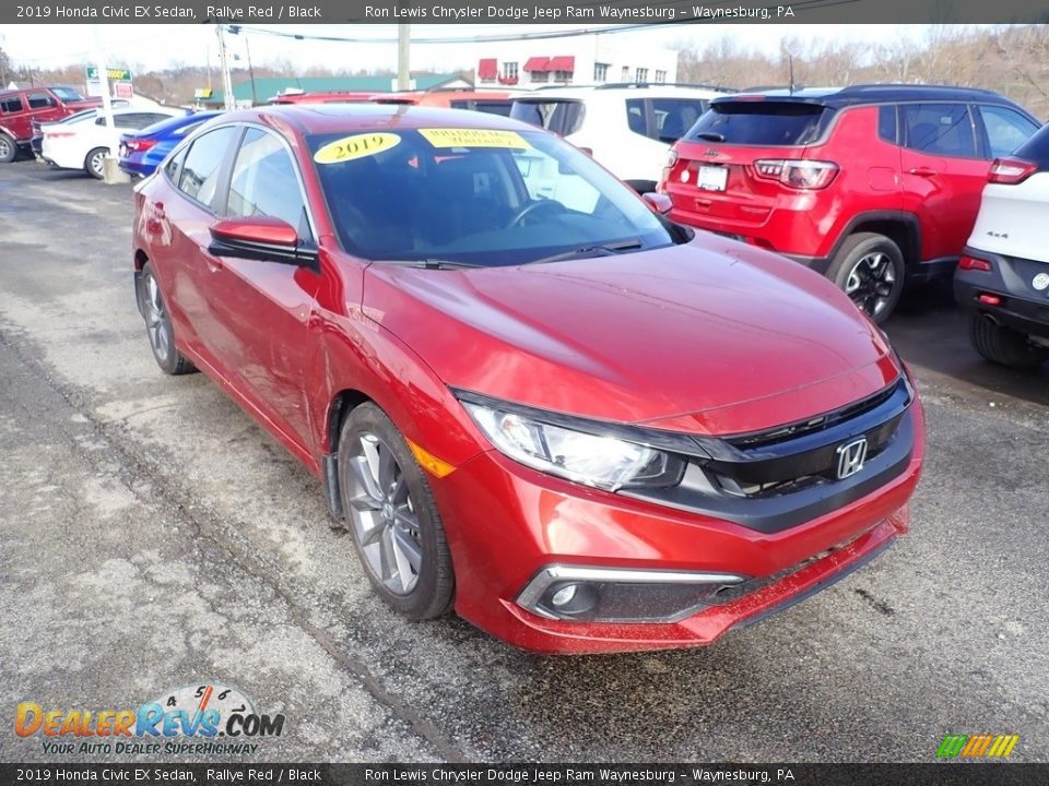 2019 Honda Civic EX Sedan Rallye Red / Black Photo #7