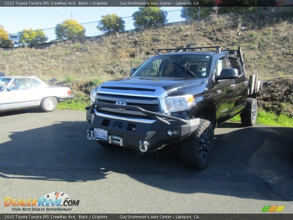 2015 Toyota Tundra SR5 CrewMax 4x4 Black / Graphite Photo #2