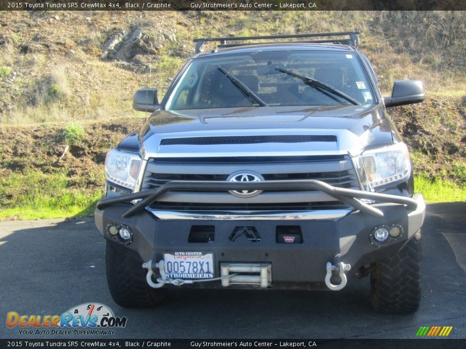 2015 Toyota Tundra SR5 CrewMax 4x4 Black / Graphite Photo #3