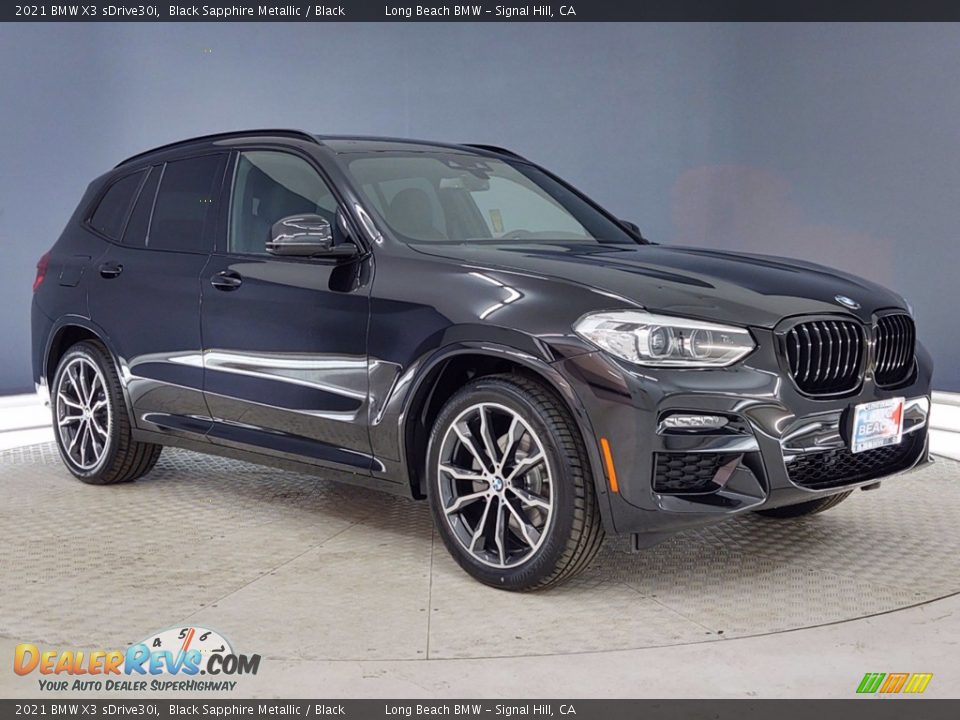 2021 BMW X3 sDrive30i Black Sapphire Metallic / Black Photo #27