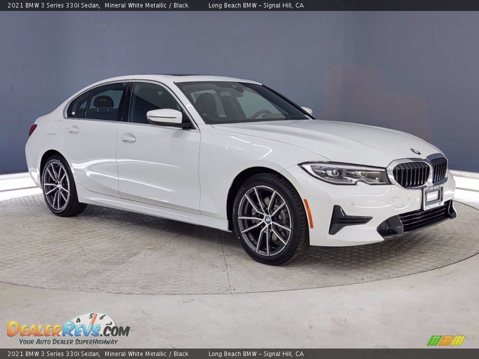 2021 BMW 3 Series 330i Sedan Mineral White Metallic / Black Photo #1