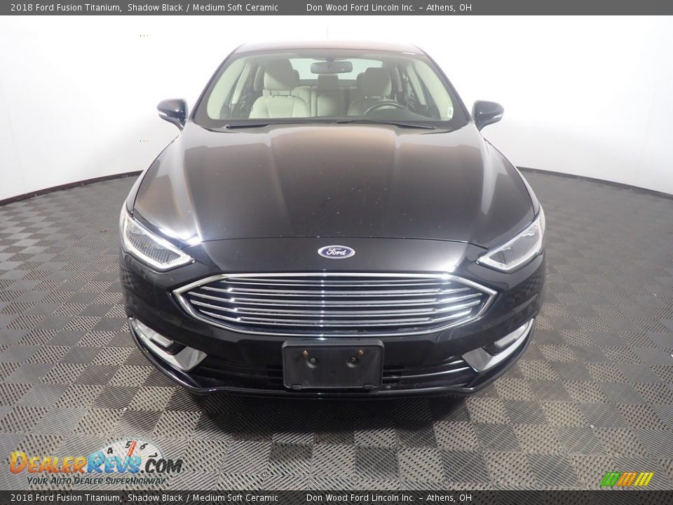 2018 Ford Fusion Titanium Shadow Black / Medium Soft Ceramic Photo #6