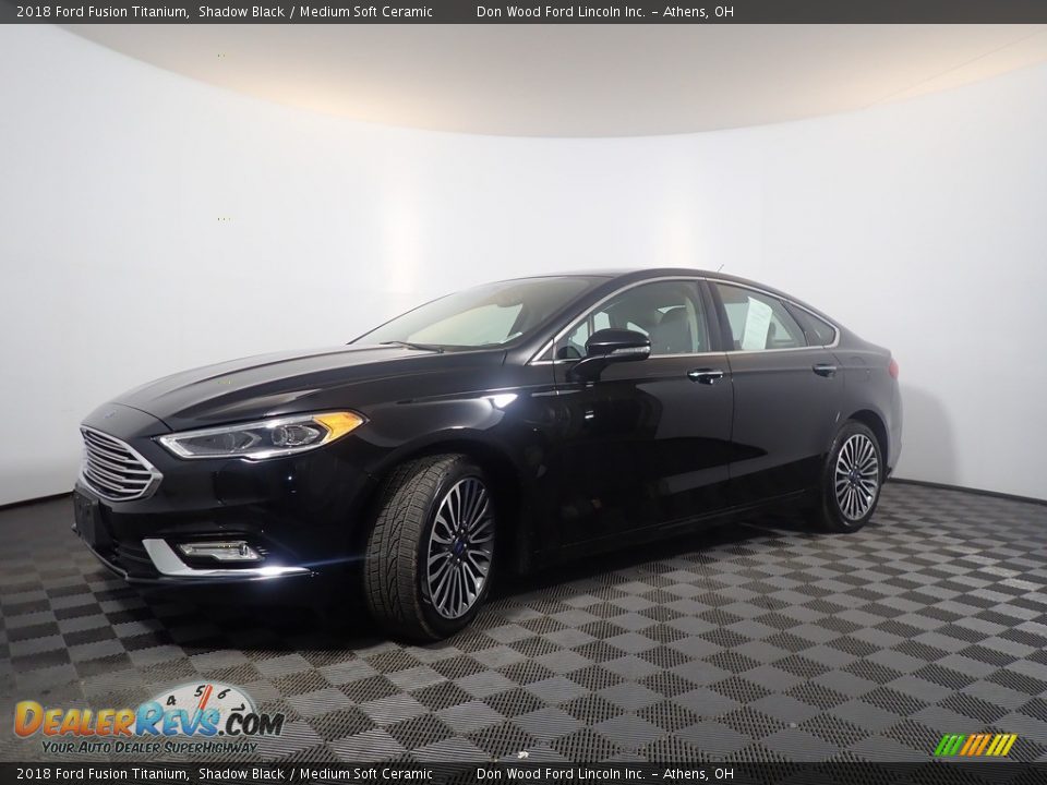 2018 Ford Fusion Titanium Shadow Black / Medium Soft Ceramic Photo #9