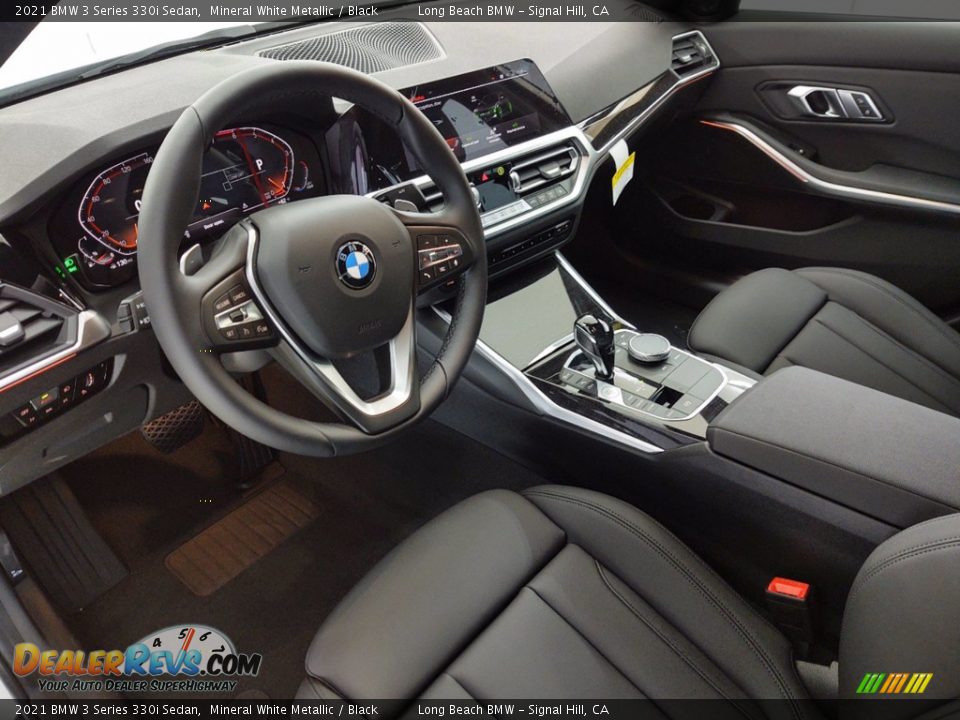 2021 BMW 3 Series 330i Sedan Mineral White Metallic / Black Photo #12