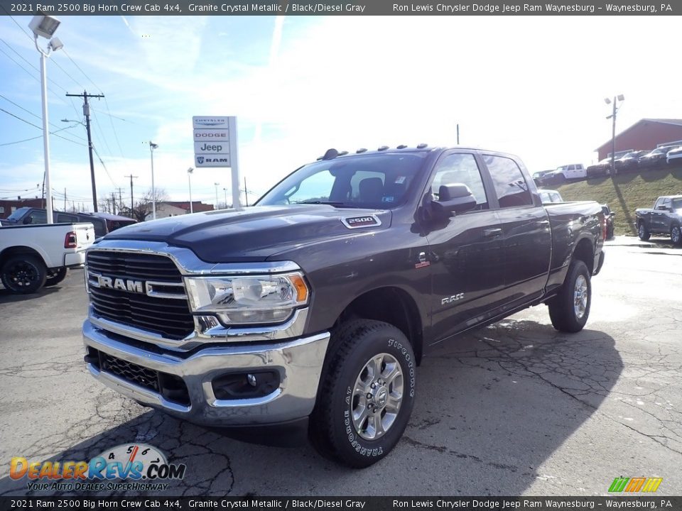 2021 Ram 2500 Big Horn Crew Cab 4x4 Granite Crystal Metallic / Black/Diesel Gray Photo #1