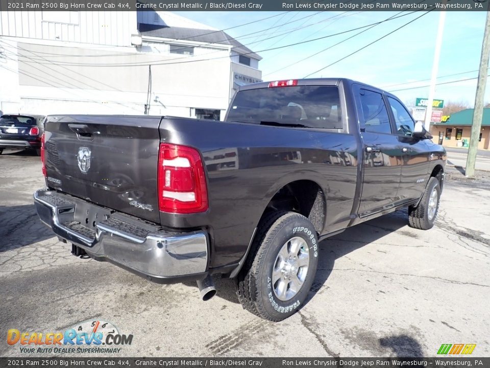 2021 Ram 2500 Big Horn Crew Cab 4x4 Granite Crystal Metallic / Black/Diesel Gray Photo #5