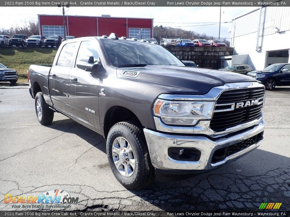 2021 Ram 2500 Big Horn Crew Cab 4x4 Granite Crystal Metallic / Black/Diesel Gray Photo #7