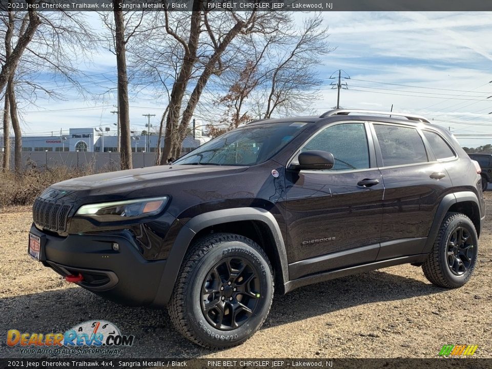 2021 Jeep Cherokee Traihawk 4x4 Sangria Metallic / Black Photo #1