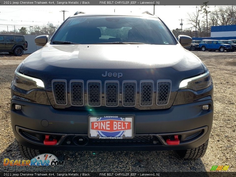 2021 Jeep Cherokee Traihawk 4x4 Sangria Metallic / Black Photo #3