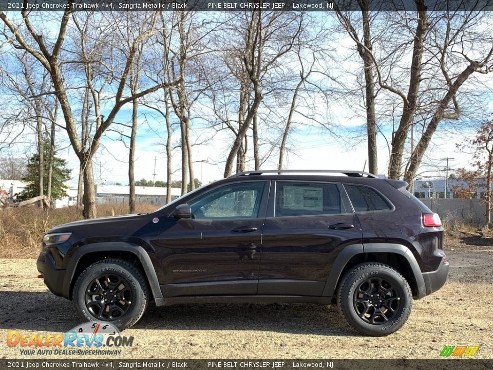 2021 Jeep Cherokee Traihawk 4x4 Sangria Metallic / Black Photo #4