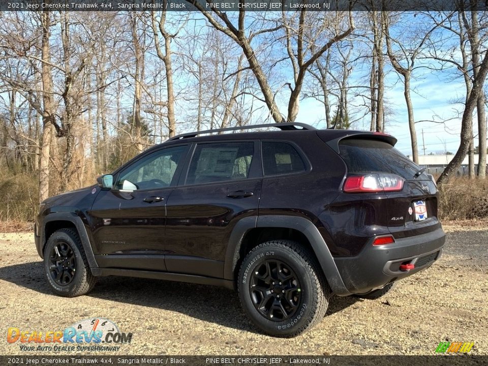 2021 Jeep Cherokee Traihawk 4x4 Sangria Metallic / Black Photo #6