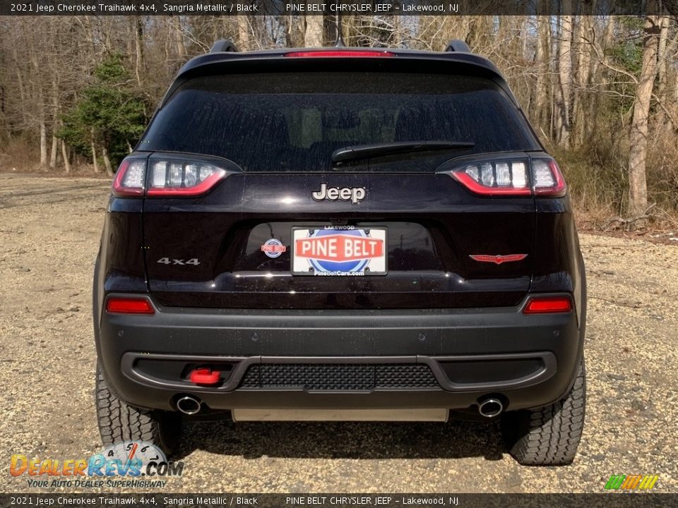2021 Jeep Cherokee Traihawk 4x4 Sangria Metallic / Black Photo #7