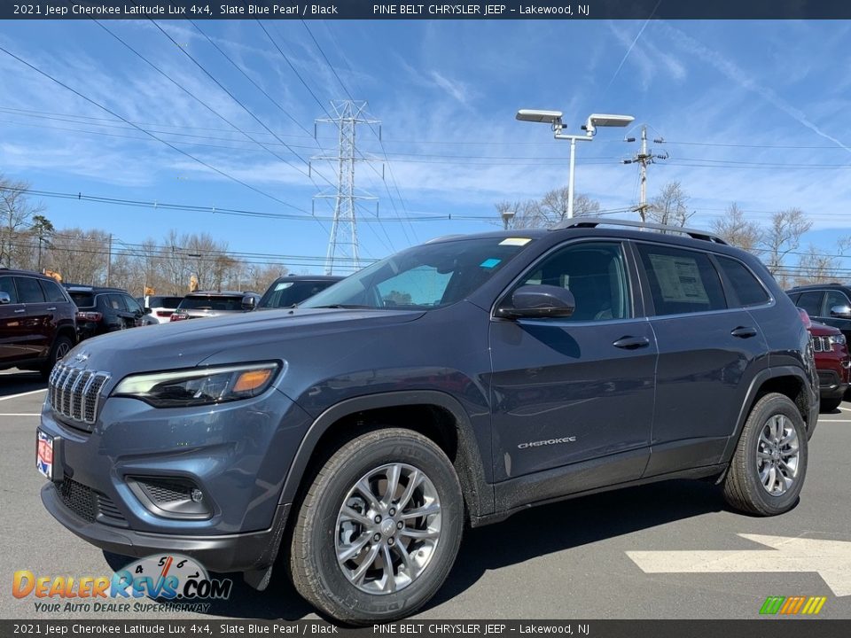 2021 Jeep Cherokee Latitude Lux 4x4 Slate Blue Pearl / Black Photo #1