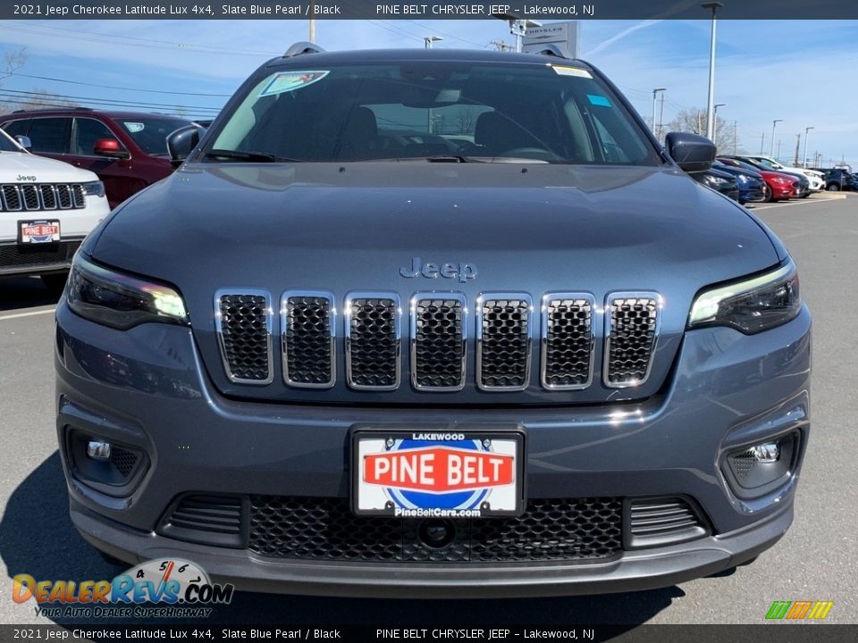 2021 Jeep Cherokee Latitude Lux 4x4 Slate Blue Pearl / Black Photo #3