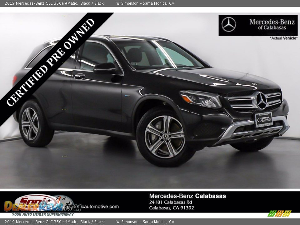 2019 Mercedes-Benz GLC 350e 4Matic Black / Black Photo #1