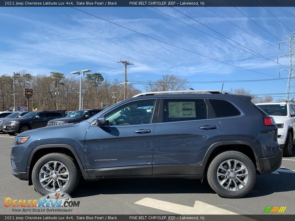 2021 Jeep Cherokee Latitude Lux 4x4 Slate Blue Pearl / Black Photo #4