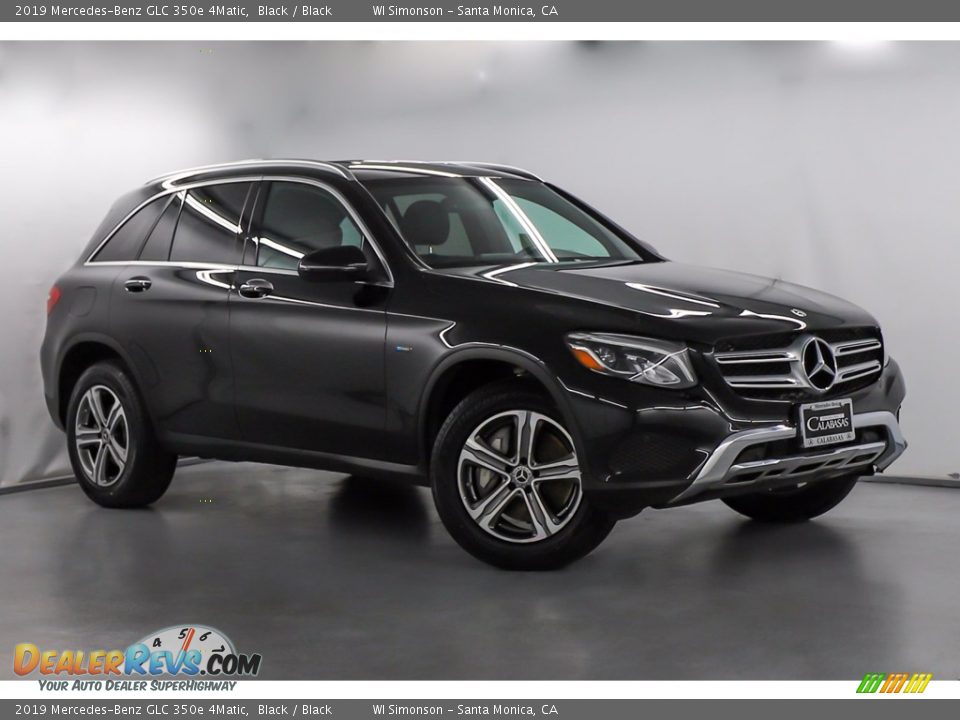 2019 Mercedes-Benz GLC 350e 4Matic Black / Black Photo #2