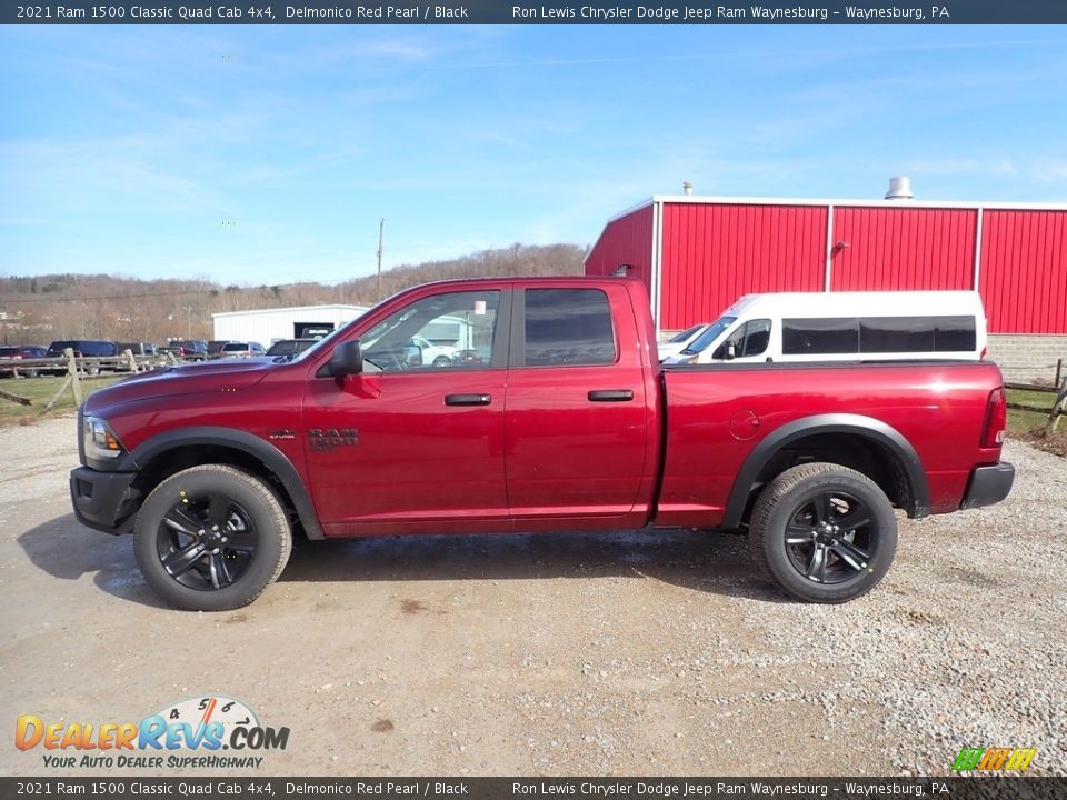 2021 Ram 1500 Classic Quad Cab 4x4 Delmonico Red Pearl / Black Photo #2