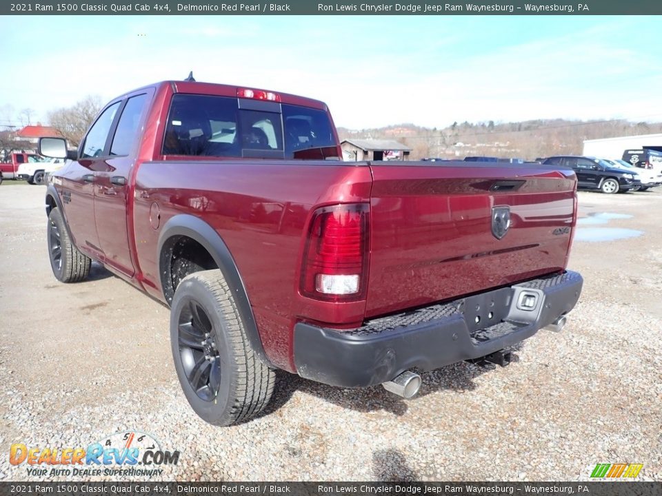 2021 Ram 1500 Classic Quad Cab 4x4 Delmonico Red Pearl / Black Photo #3