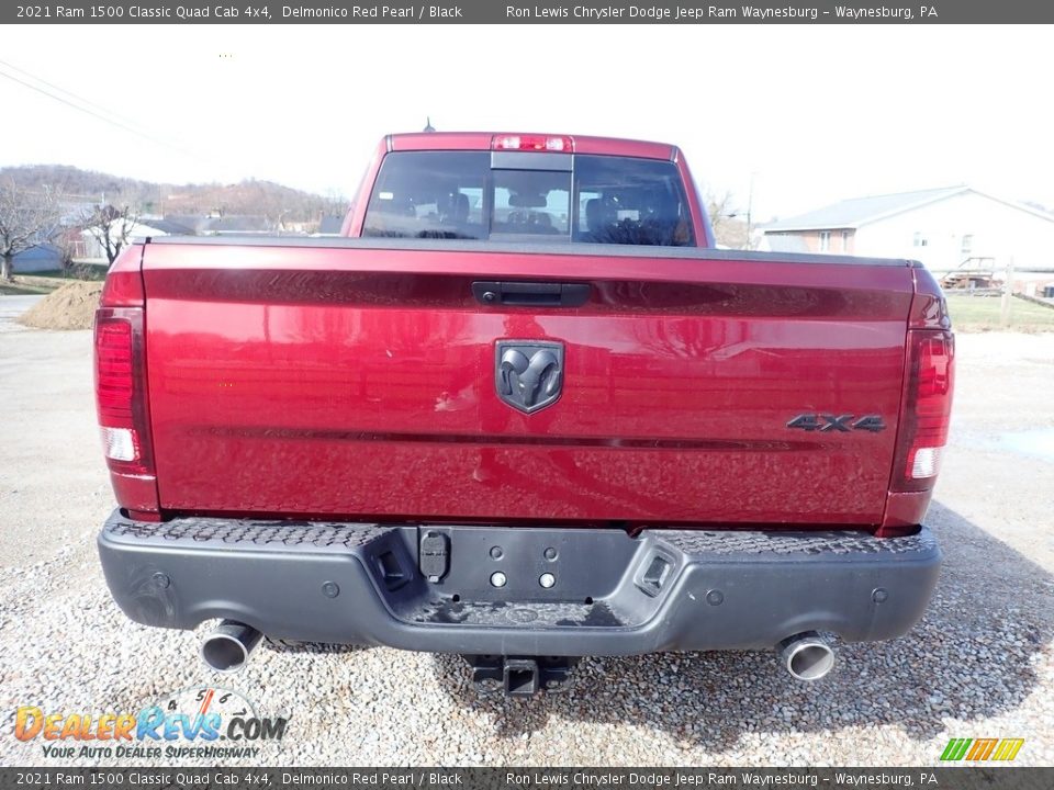 2021 Ram 1500 Classic Quad Cab 4x4 Delmonico Red Pearl / Black Photo #4