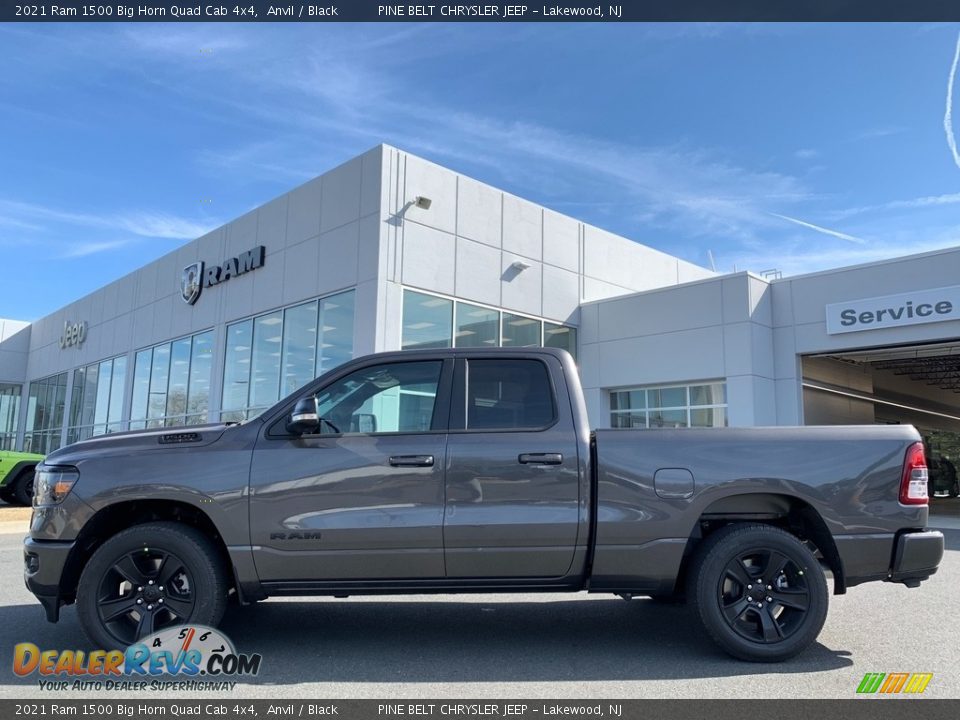 2021 Ram 1500 Big Horn Quad Cab 4x4 Anvil / Black Photo #4