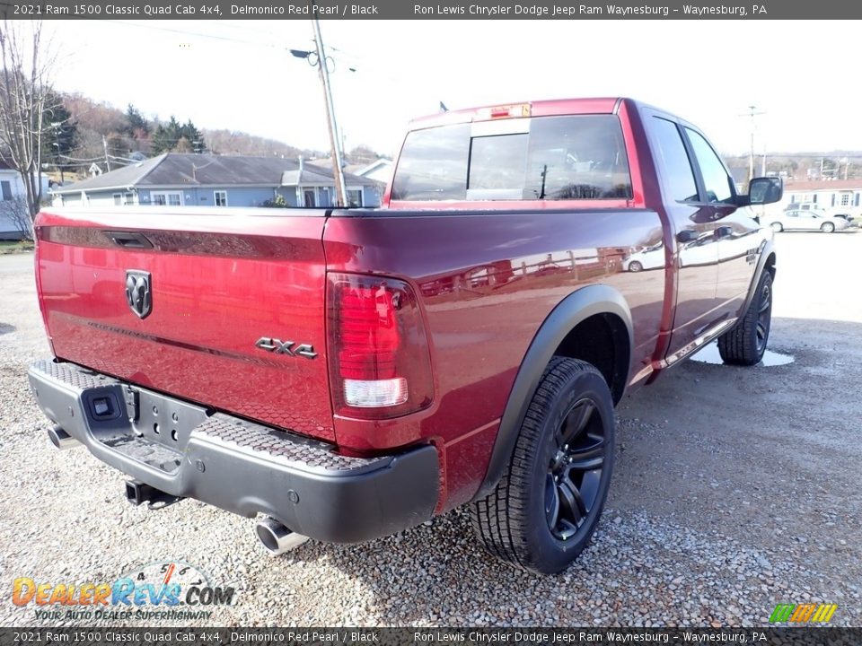 2021 Ram 1500 Classic Quad Cab 4x4 Delmonico Red Pearl / Black Photo #5