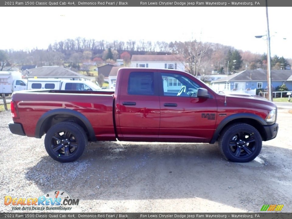 2021 Ram 1500 Classic Quad Cab 4x4 Delmonico Red Pearl / Black Photo #6