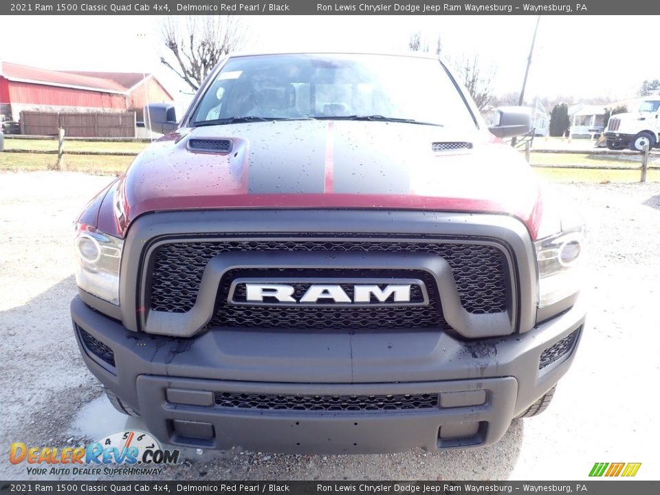 2021 Ram 1500 Classic Quad Cab 4x4 Delmonico Red Pearl / Black Photo #8