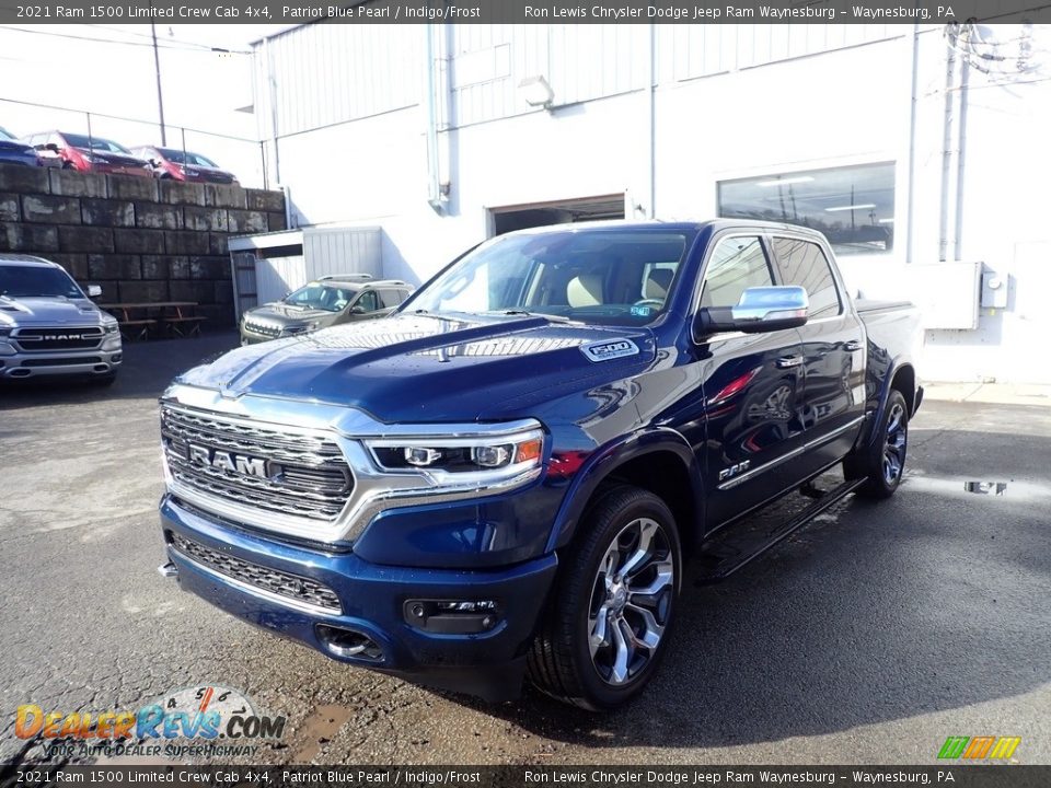 2021 Ram 1500 Limited Crew Cab 4x4 Patriot Blue Pearl / Indigo/Frost Photo #1